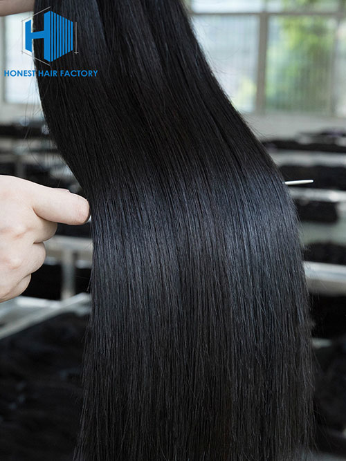 Wholesale 12-28 Inch Straight Mink Malaysian Hair #1B Natural Black