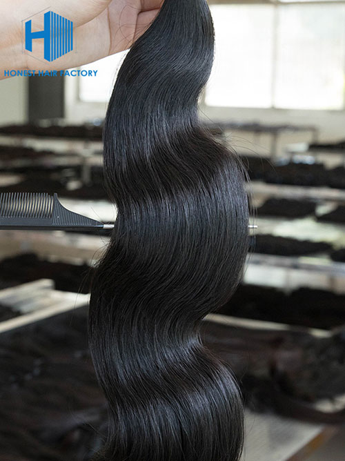 Wholesale 12-28 Inch Body Wave Mink Malaysian Hair #1B Natural Black