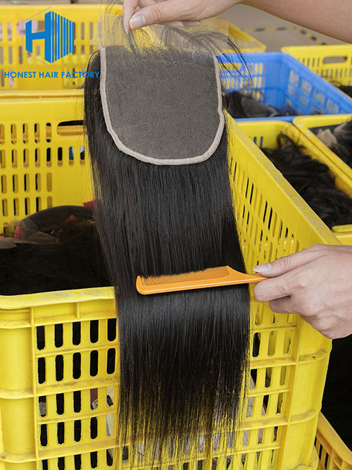 Wholesale 8-22Inch Straight Pre-plucked 5*5 HD Lace Closure