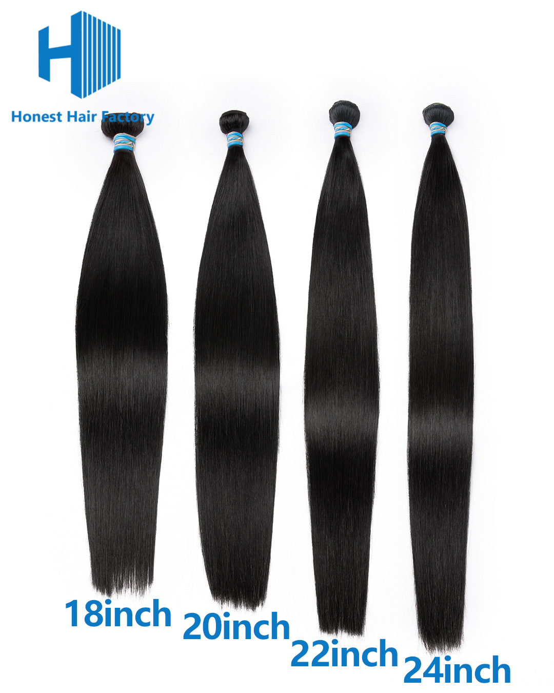 Limited Time! Free Shipping! Blue Band Hair Bundle Deals (Straight)