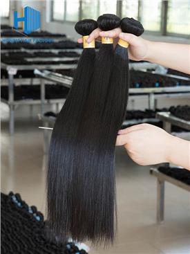 Wholesale 12-28 Inch Straight Virgin Peruvian Hair #1B Natural Black
