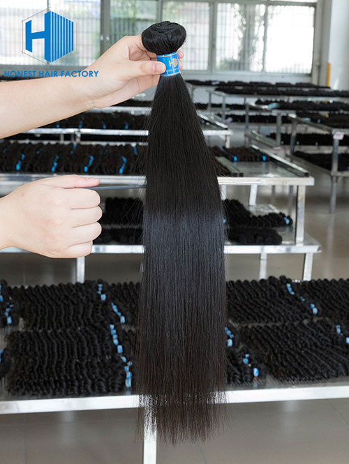 Wholesale 8-50 Inch Straight Premium Brazilian Hair #1B Natural Black