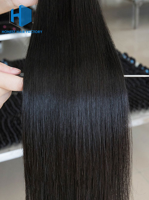 Wholesale 8-50 Inch Straight Premium Brazilian Hair #1B Natural Black