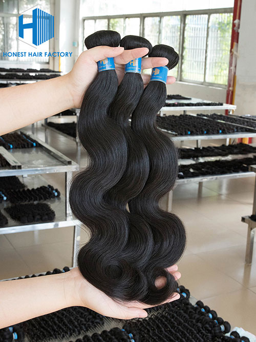 Wholesale 8-50 Inch Body Wave Premium Brazilian Hair #1B Natural Black