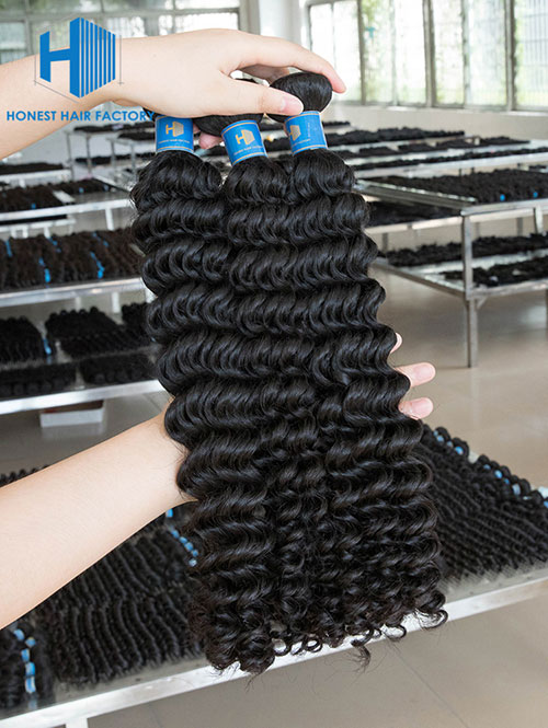 Wholesale 8-50 Inch Curly Premium Brazilian Hair #1B Natural Black