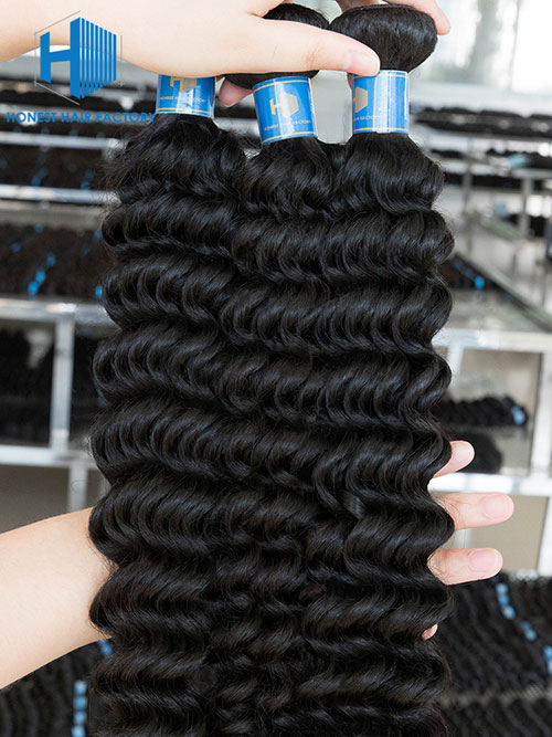 Wholesale 8-50 Inch Curly Premium Brazilian Hair #1B Natural Black