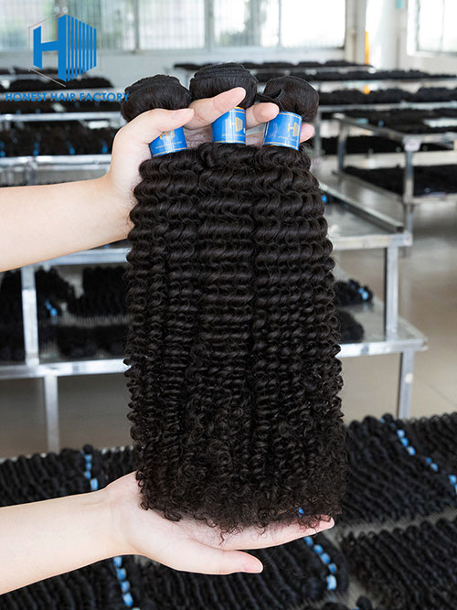 Wholesale 8-50 Inch Kinky Curly Premium Brazilian Hair #1B Natural Black