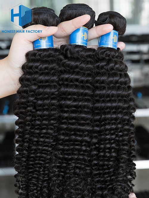 Wholesale 8-50 Inch Kinky Curly Premium Brazilian Hair #1B Natural Black