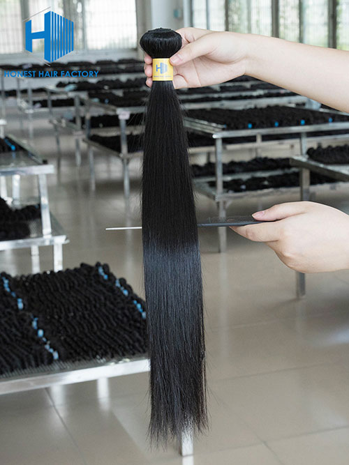Wholesale 12-28 Inch Straight Virgin Peruvian Hair #1B Natural Black