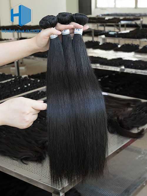 Wholesale 12-28 Inch Straight Mink Malaysian Hair #1B Natural Black