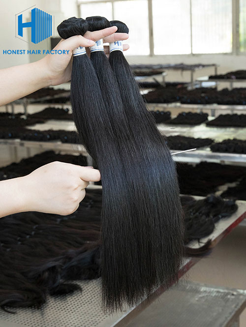 Wholesale 12-28 Inch Straight Mink Malaysian Hair #1B Natural Black