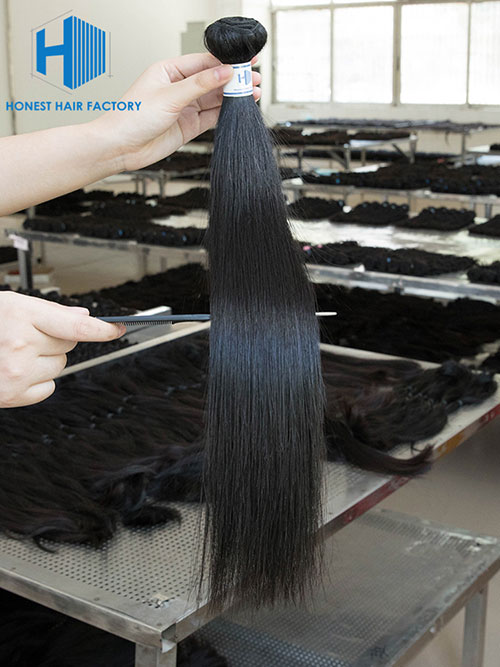 Wholesale 12-28 Inch Straight Mink Malaysian Hair #1B Natural Black