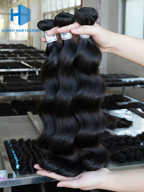 Wholesale 12-28 Inch Loose Wave Mink Malaysian Hair #1B Natural Black