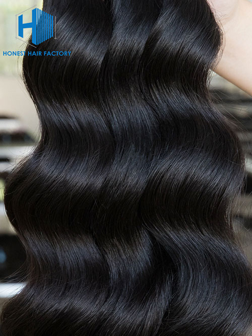 Wholesale 12-28 Inch Loose Wave Mink Malaysian Hair #1B Natural Black