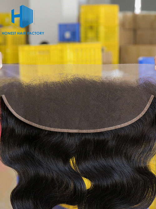 Wholesale 8-22Inch Body wave Pre-plucked 13*5 Transparent  Lace Frontal