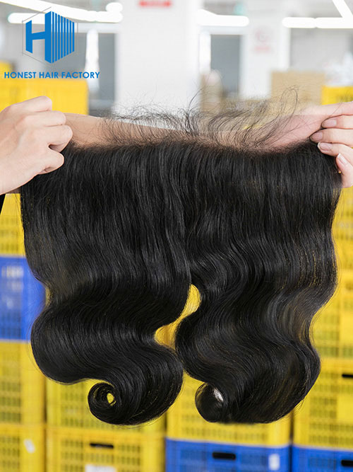 Wholesale 8-22Inch Body wave Pre-plucked 13*5 Transparent  Lace Frontal