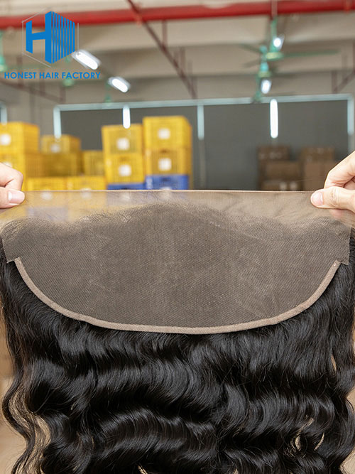 Wholesale 8-22Inch Loose wave Pre-plucked 13*5 Transparent  Lace Frontal