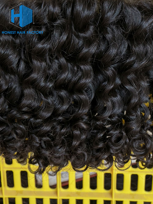 Wholesale 8-22Inch Deep wave Pre-plucked 13*5 Transparent Lace Frontal