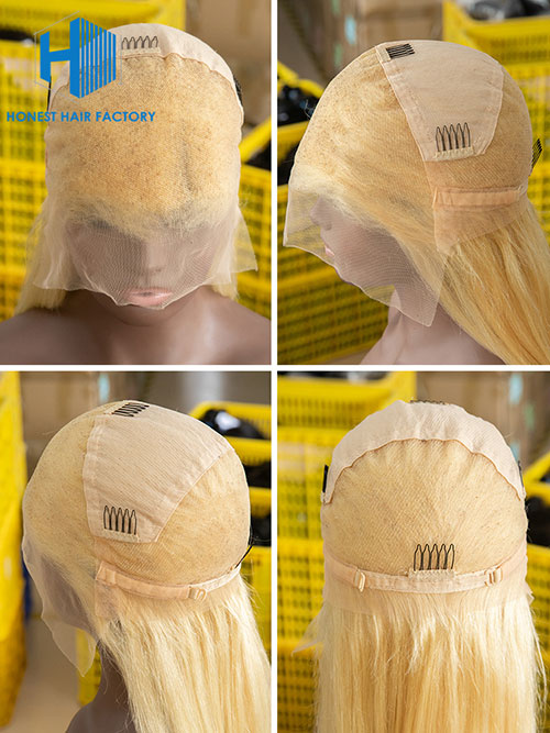 Wholesale 150% Straight HD Full Lace Wig 613#Blonde Color