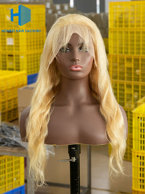 Wholesale 150% Body Wave HD Full Lace Wig 613#Blonde Color