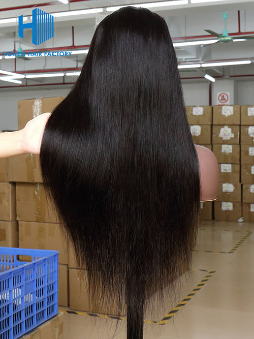 Wholesale 150% Straight 13*5 Frontal Lace Wig With Pre-plucked Hair Line