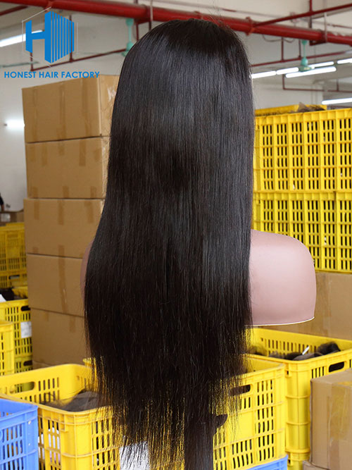 Wholesale 150% Straight 13*5 Frontal Lace Wig With Pre-plucked Hair Line