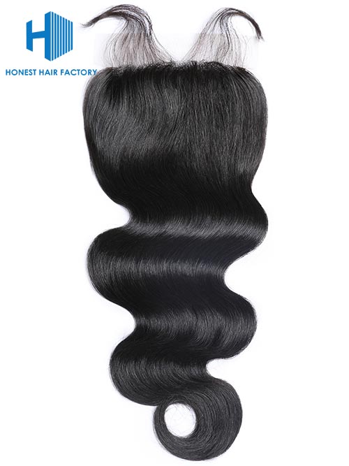 Wholesale 8-22Inch Body Wave Pre-plucked Transparent  5*5 Lace Closure