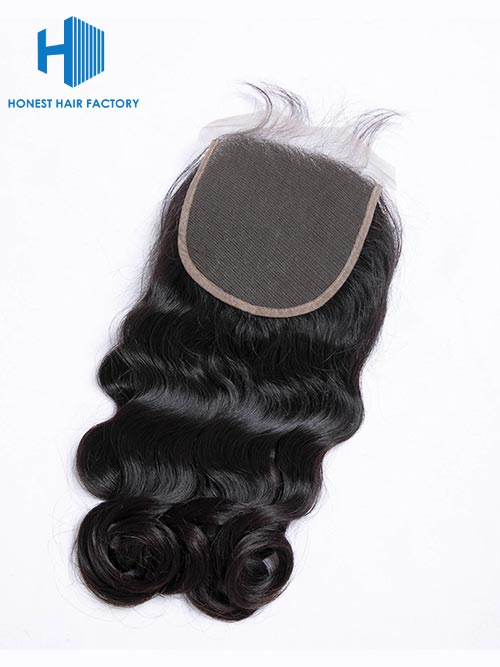 Wholesale 8-22Inch Loose wave Pre-plucked 5*5  Transparent  Lace Closure