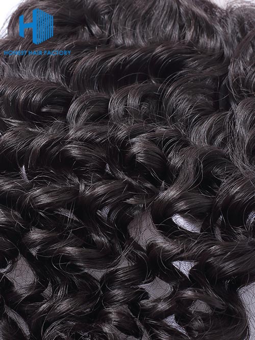 Wholesale 8-22Inch Deep wave Pre-plucked 5*5  Transparent Lace Closure