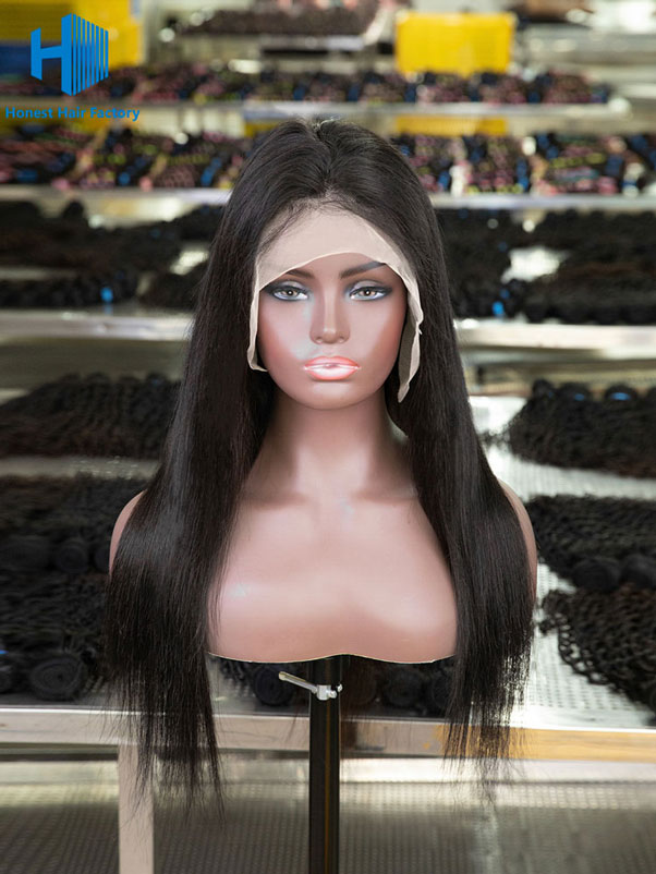 Wholesale Straight 13*4 Frontal Lace Wig With Pre-plucked Hair Line