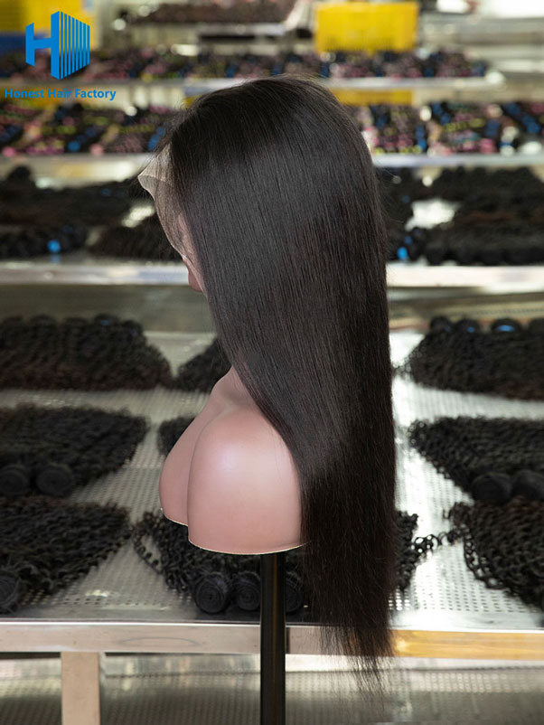 Wholesale Straight Pre-plucked 13*5 Frontal Lace Wig With Raw Hair