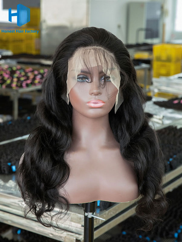 Wholesale Body Wave Pre-plucked 13*5 Frontal Lace Wig With Raw Hair