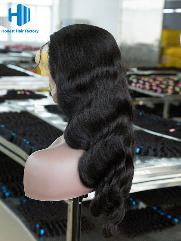 Wholesale Body Wave Pre-plucked 13*5 Frontal Lace Wig With Raw Hair