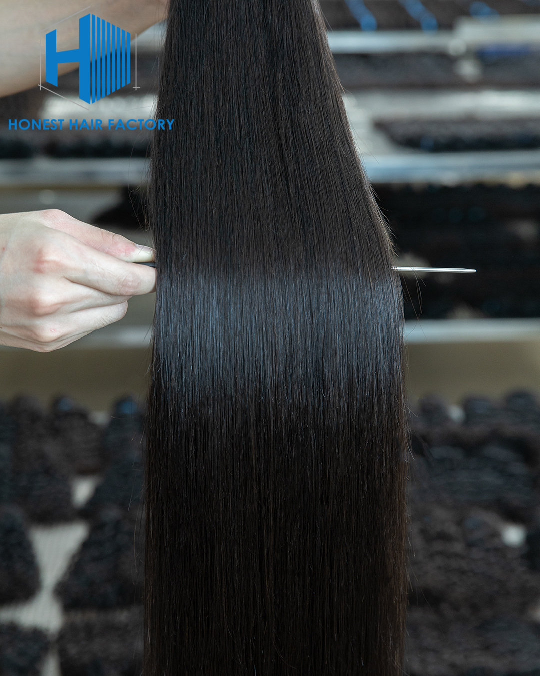 Wholesale Blue Band XR Brazilian Virgin Hair Straight 1B# 28Inch