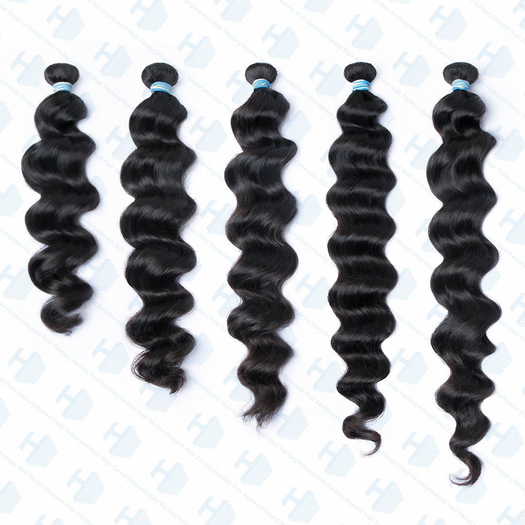 Wholesale 12" -30" Blue Band XR Brazilian Virgin Hair Loose Wave 1B#