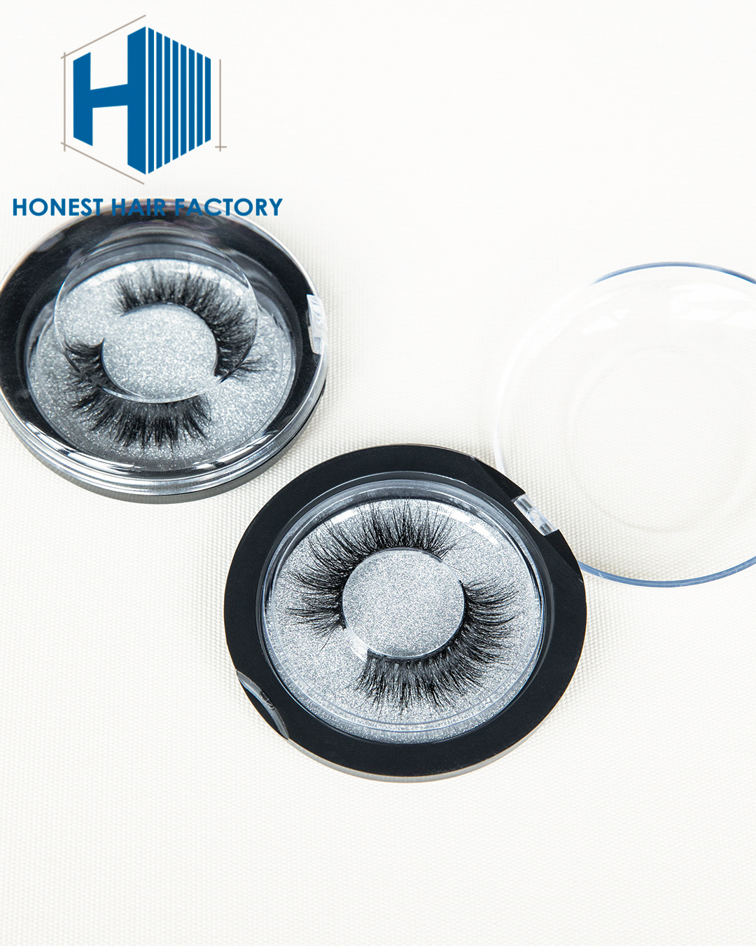 Wholesale S006# 3D Mink Hand-made Fluffy Volume Eyelashes-15-20mm