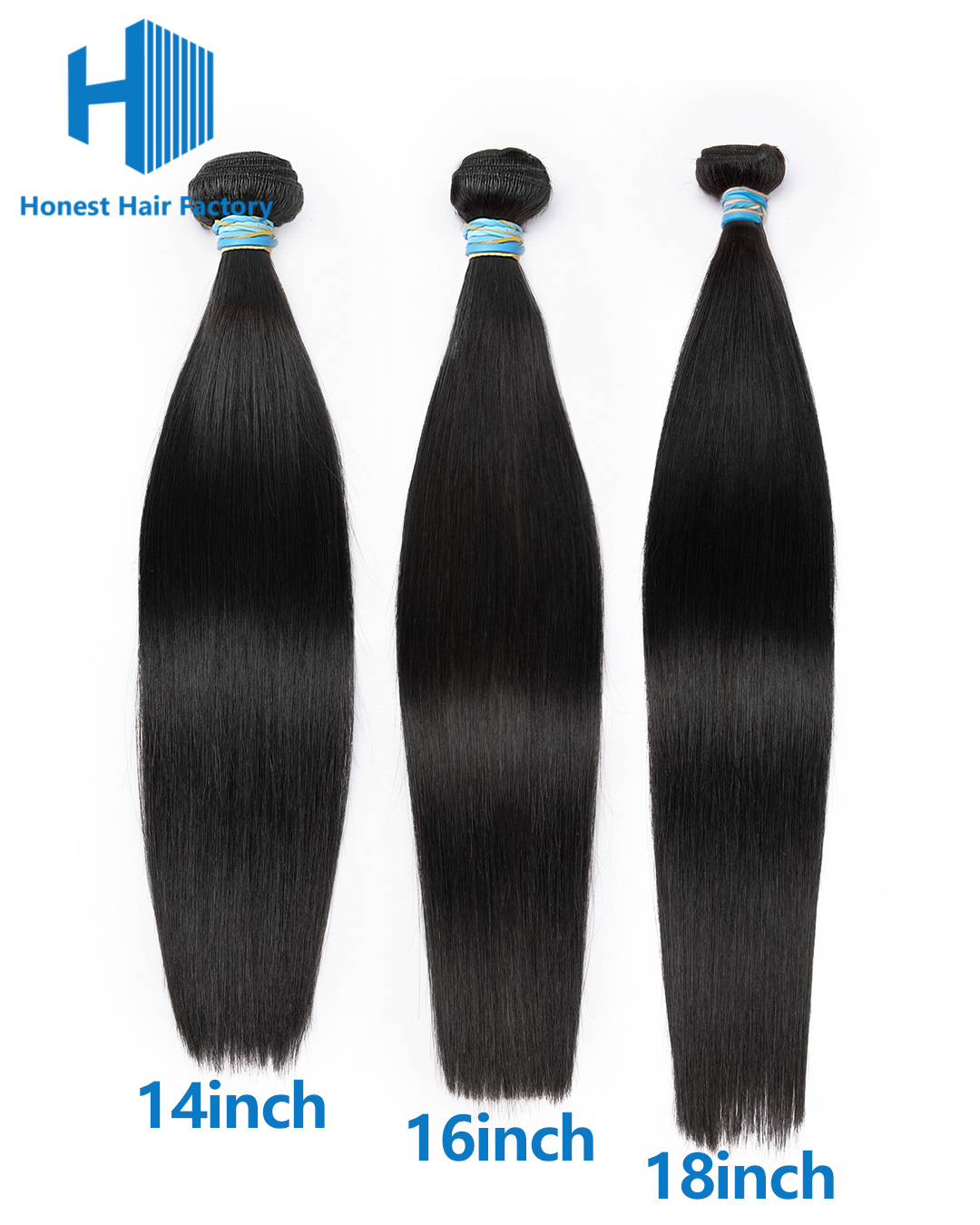 Limited Time! Free Shipping! Blue Band Hair Bundle Deals (Straight)