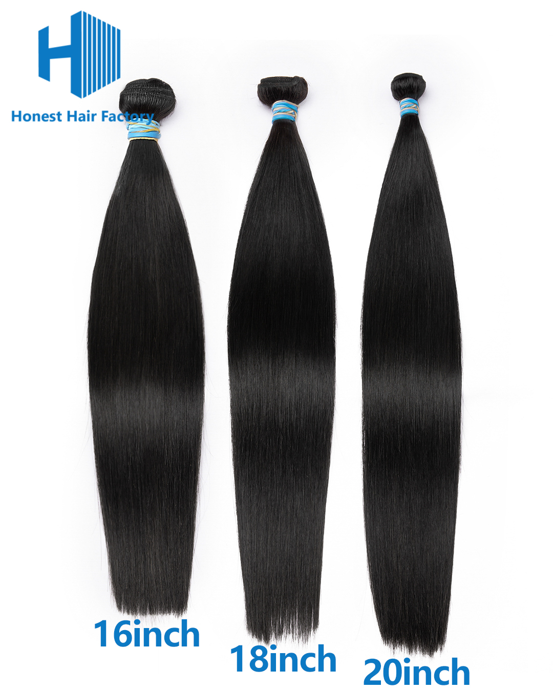 Limited Time! Free Shipping! Blue Band Hair Bundle Deals (Straight)