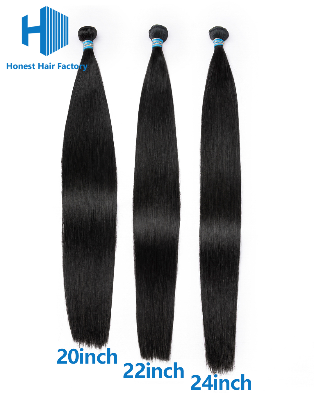 Limited Time! Free Shipping! Blue Band Hair Bundle Deals (Straight)