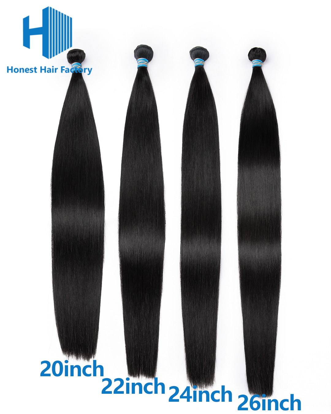 Limited Time! Free Shipping! Blue Band Hair Bundle Deals (Straight)