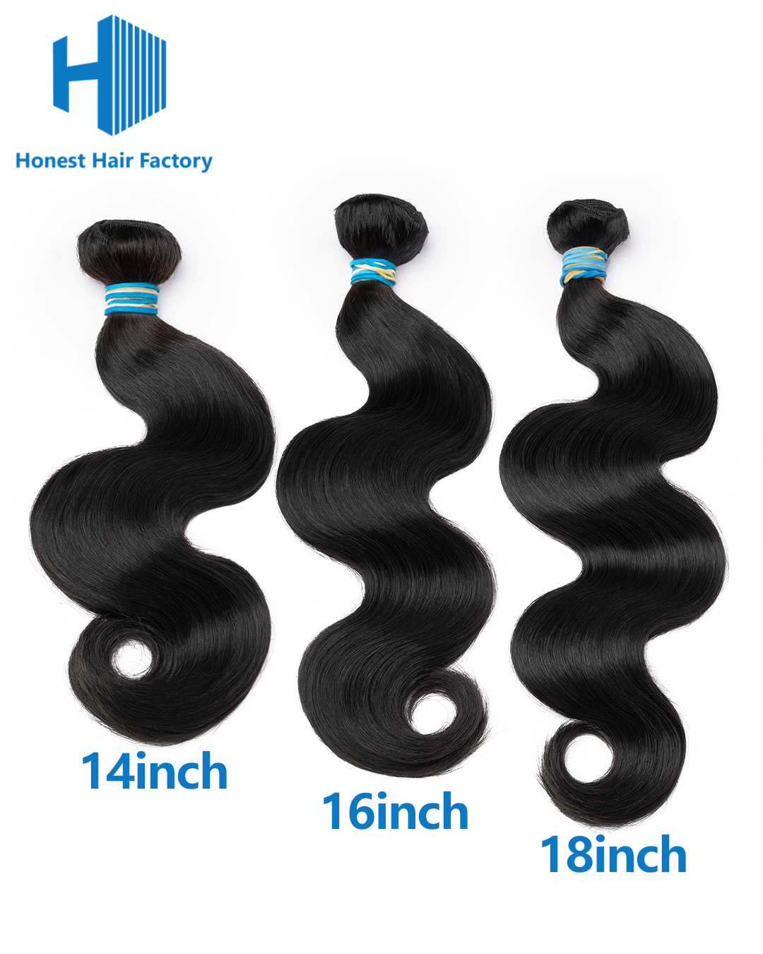 Limited Time! Free Shipping !Blue Band 3 Bundle Deals (Body Wave)