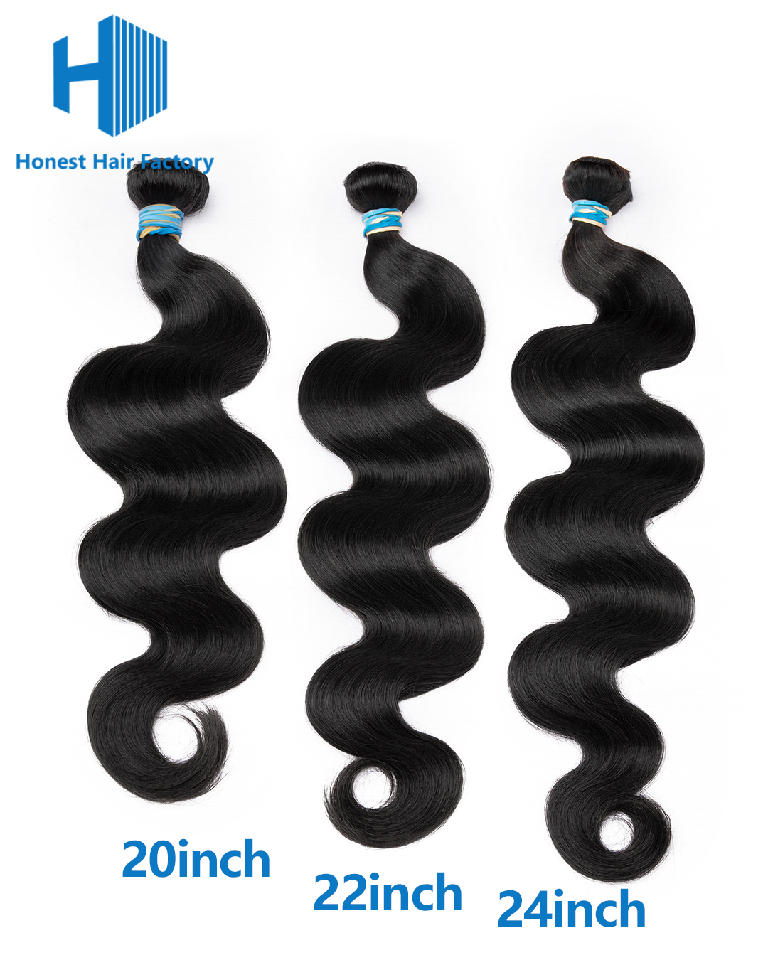 Limited Time! Free Shipping !Blue Band 3 Bundle Deals (Body Wave)