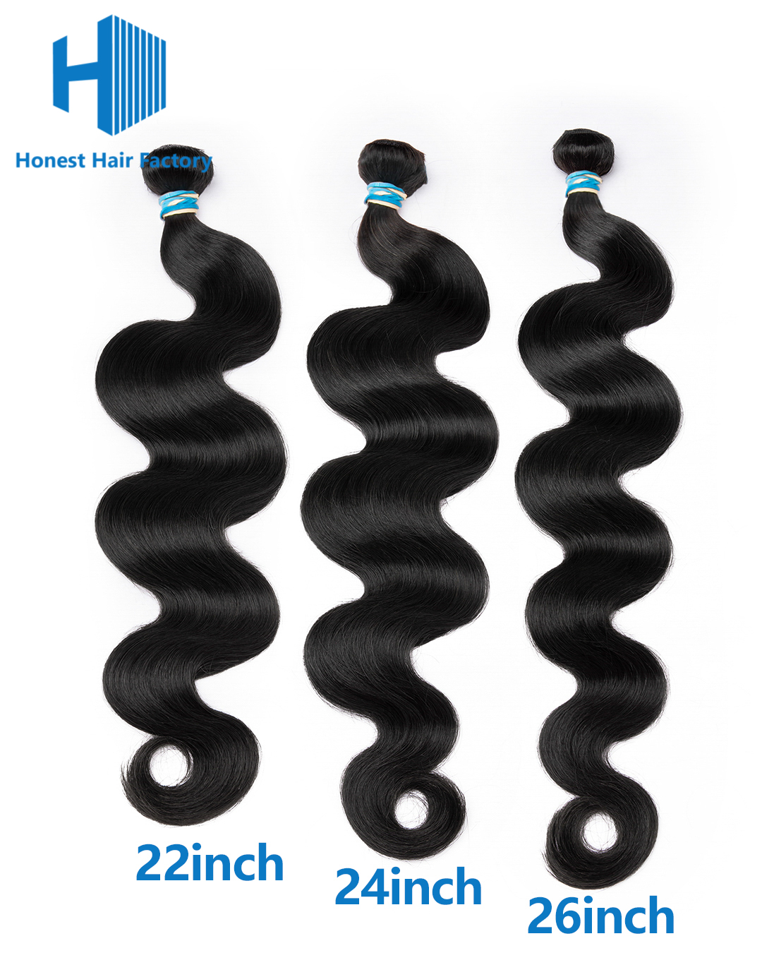 Limited Time! Free Shipping !Blue Band 3 Bundle Deals (Body Wave)