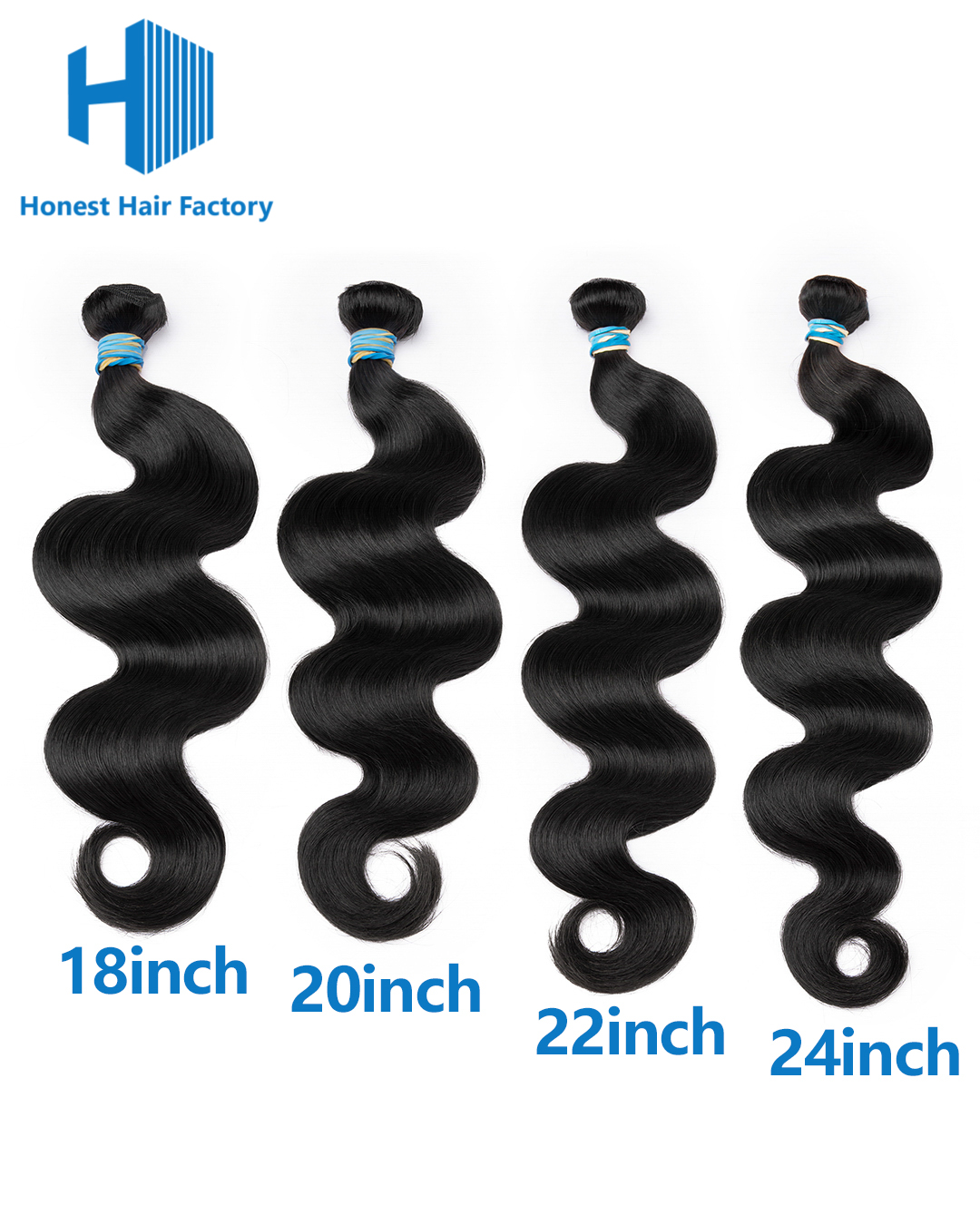 Limited Time! Free Shipping !Blue Band 3 Bundle Deals (Body Wave)