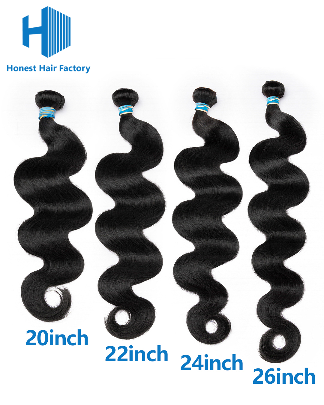 Limited Time! Free Shipping !Blue Band 3 Bundle Deals (Body Wave)