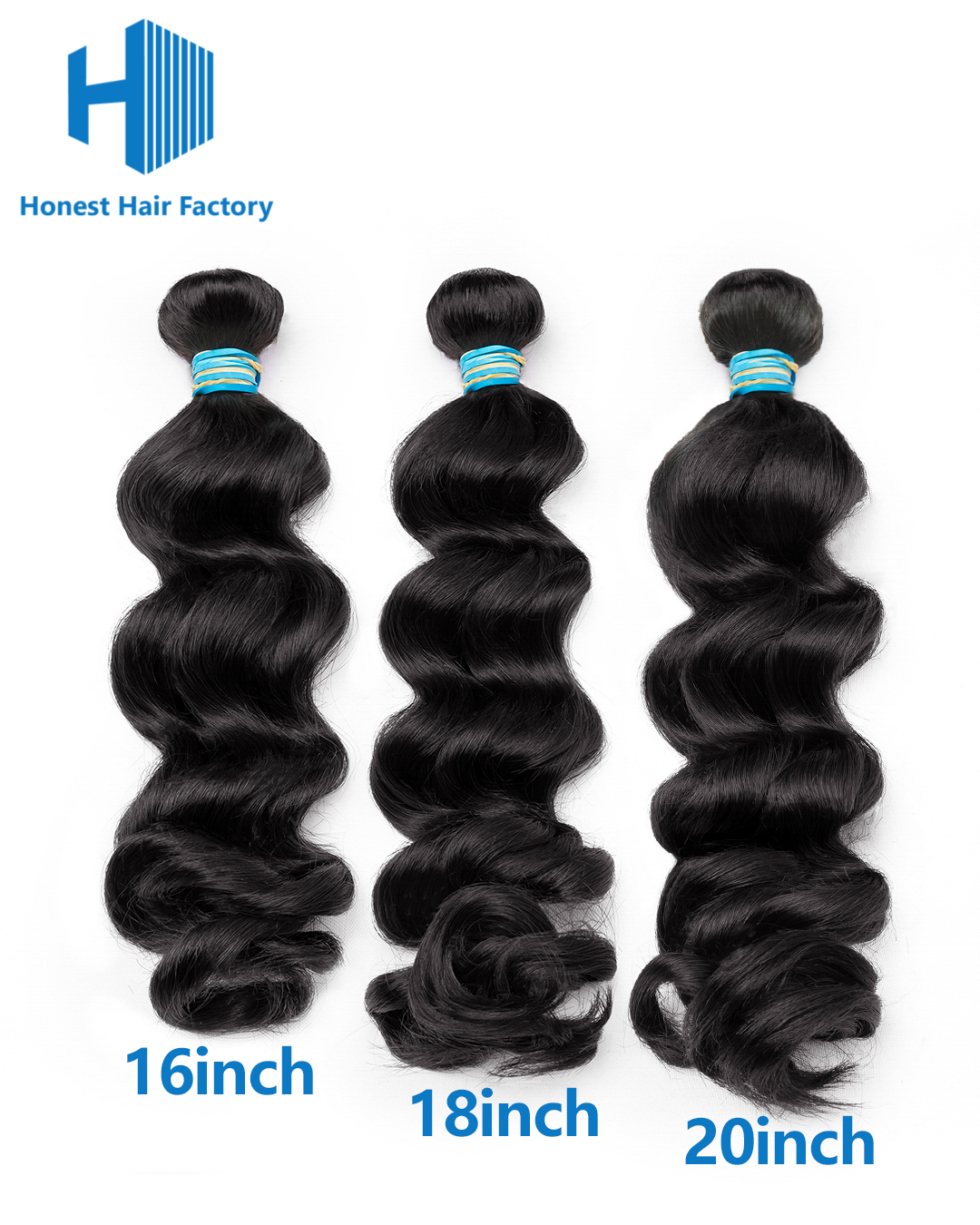 Limited Time! Free Shipping !Blue Band 3 Bundle Deals (Loose Wave)