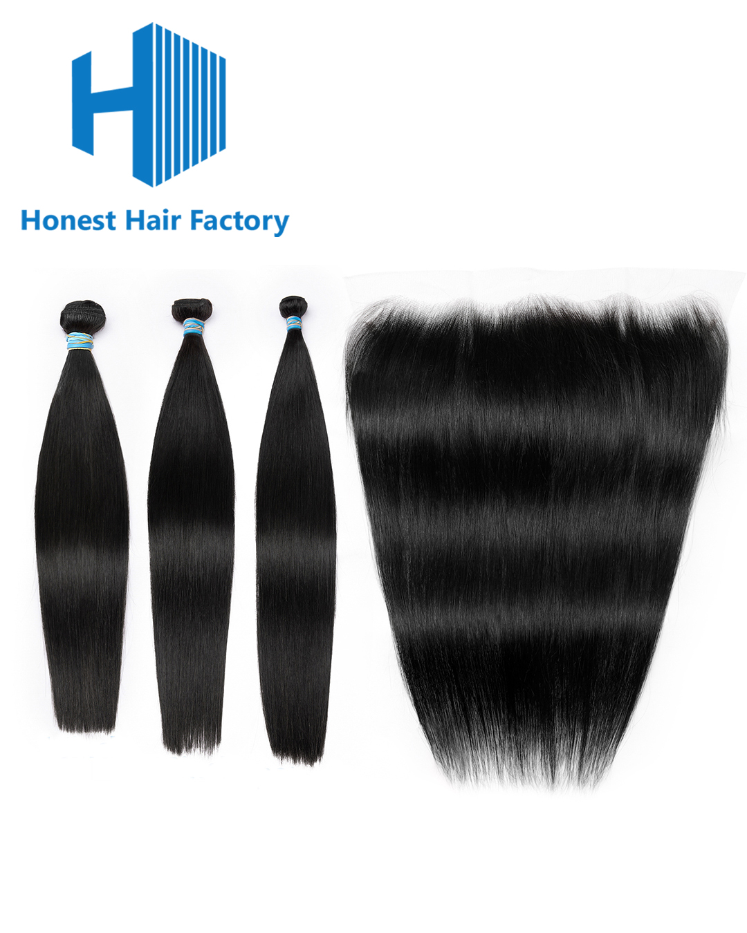 Blue Band Straight Bundles With HD Frontal Deals