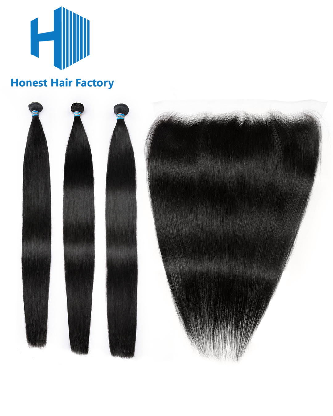 Blue Band Straight Bundles With HD Frontal Deals