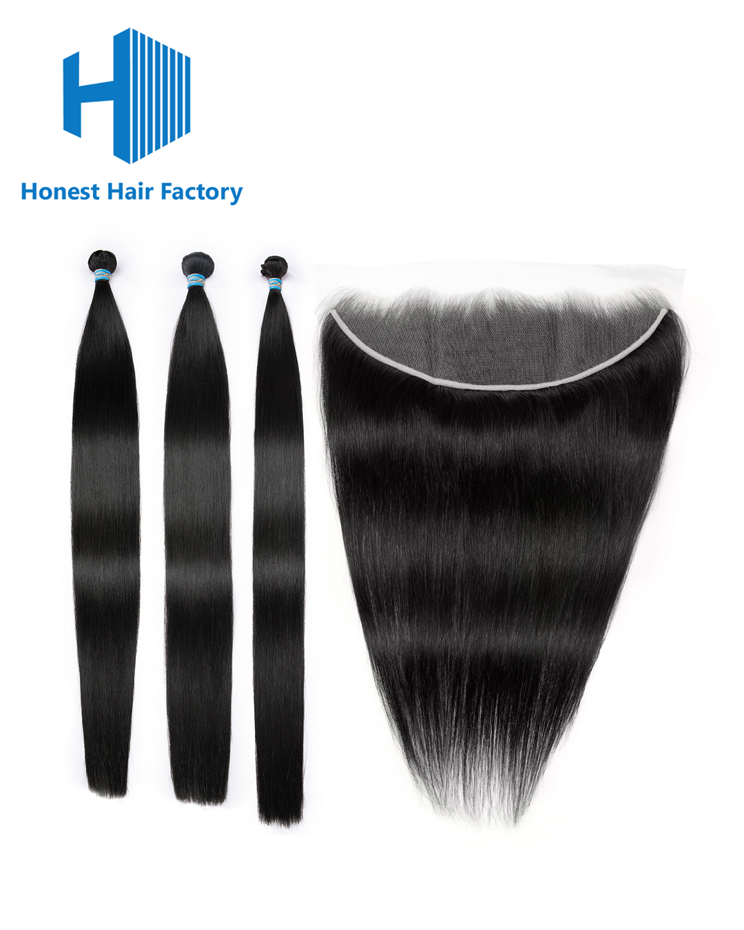 Blue Band Straight Bundles With HD Frontal Deals