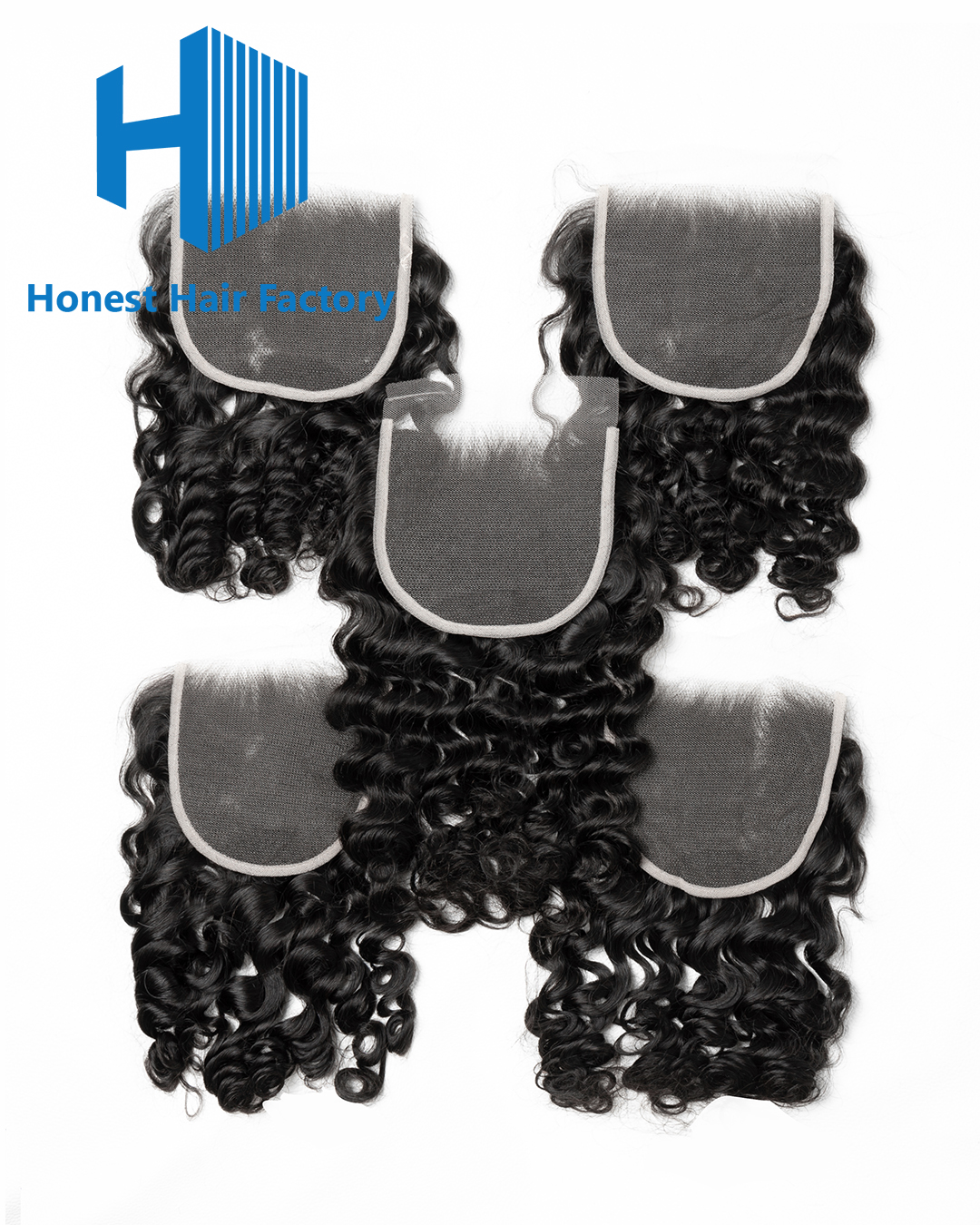 3-10pieces HD 5*5 Deep Wave Closure Wholesale Deal